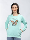 Neva Women Round Neck Full Sleeves Sweatshirt Printed pattern
