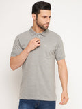 Neva Men Polo Neck Half Sleeves T-shirt Solid Pattern Chest Pocket