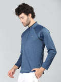 Neva Men T-Neck Full Sleeves T-shirt Textured pattern