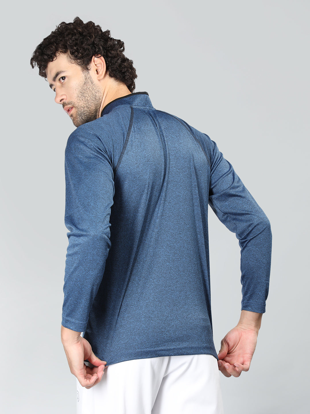 Neva Men T-Neck Full Sleeves T-shirt Textured pattern