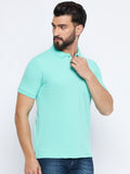 Neva Men Polo Neck Half Sleeves T-shirt Solid Pattern Chest Pocket