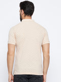 Neva Men Polo Neck Half Sleeves T-shirt Solid Pattern Chest Pocket