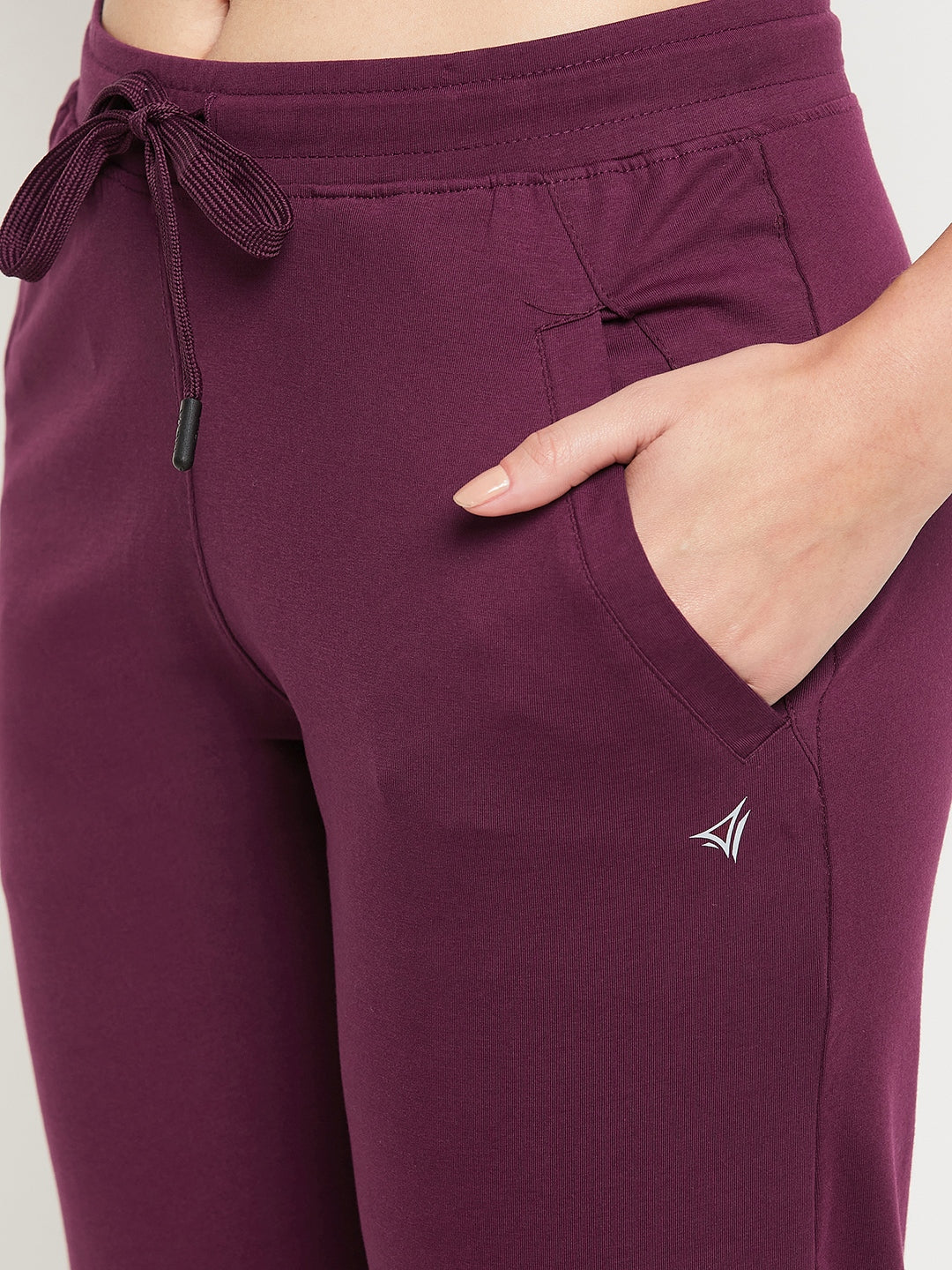 Neva Women Trackpants Elasticated waistband with Drawstring Slim Fit