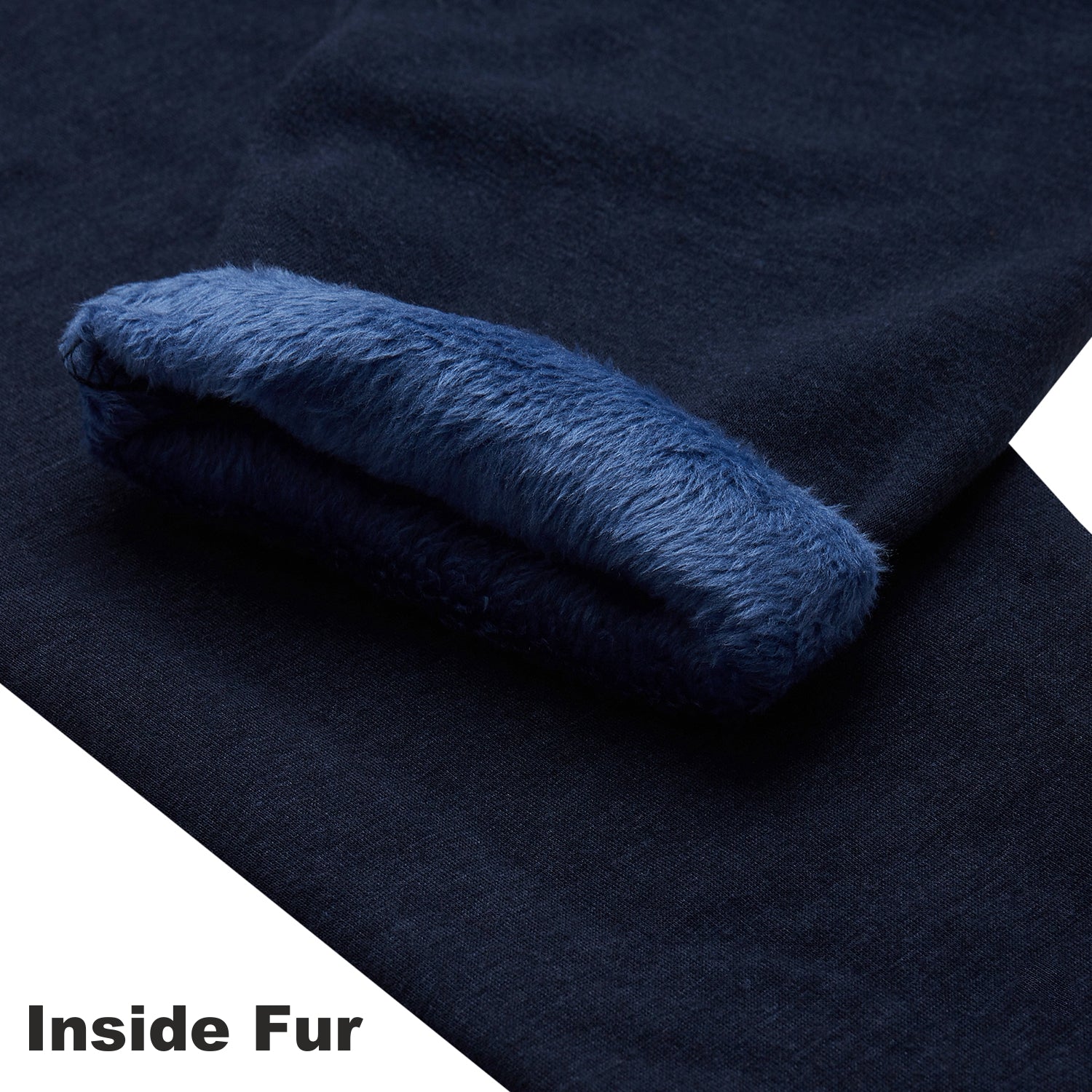 Neva Women Round Neck 3/4 Sleeve Thermal Upper & Bottom Set- Denim Milange (Glaccia)