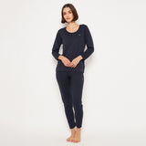 Neva Women Glaccia 3/4th Sleeve Thermal Upper & Bottom Set