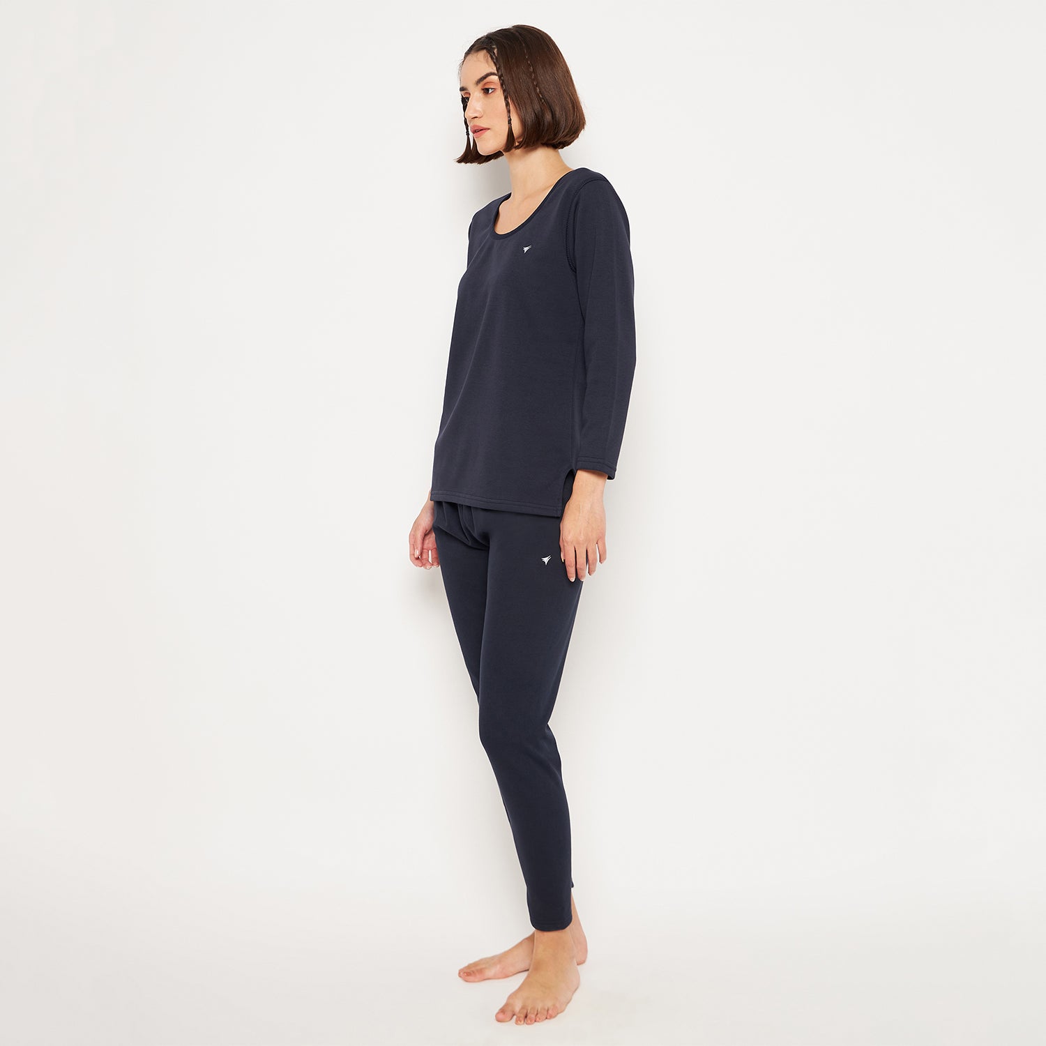 Neva Women Glaccia 3/4th Sleeve Thermal Upper & Bottom Set
