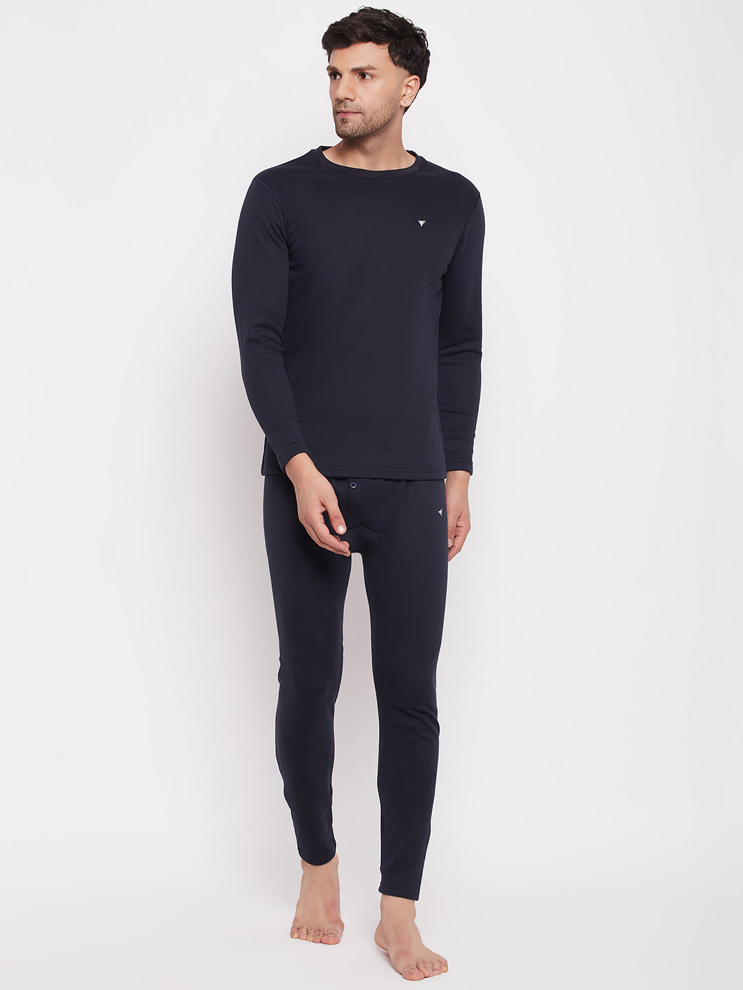 Neva glaccia thermal Men Round Neck Full Sleeve Upper & Bottom Set