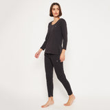 Neva Women Glaccia 3/4th Sleeve Thermal Upper & Bottom Set
