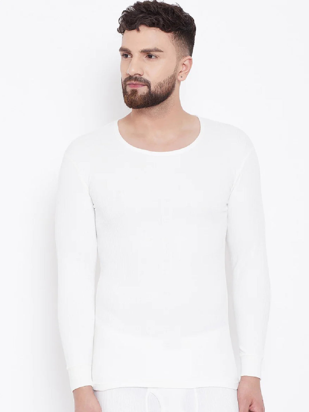 Neva Esancia Round Neck Full Sleeves Warmer/Thermal Upper for Men