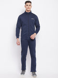 Livfree Mens T-Neck Full Zipper Tracksuit- Denim