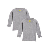 Neva Kids Unisex (Boys and Girls) 2 Uppers Combo Set Esancia Thermal- Milange Grey