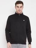Livfree Men's Turtle Neck Full Sleeves Solid Sweatshirt-Black