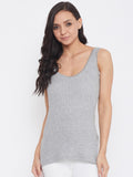 Neva Modal Deep Scoop Neck Sleeveless Warmer/Thermal Upper for Women