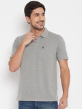 LIVFREE Polo Neck Men's T-Shirt in Solid Pattern Half Sleeve