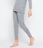 Neva Women Lower with Elasticated Waist- Milange Grey (Glaccia)