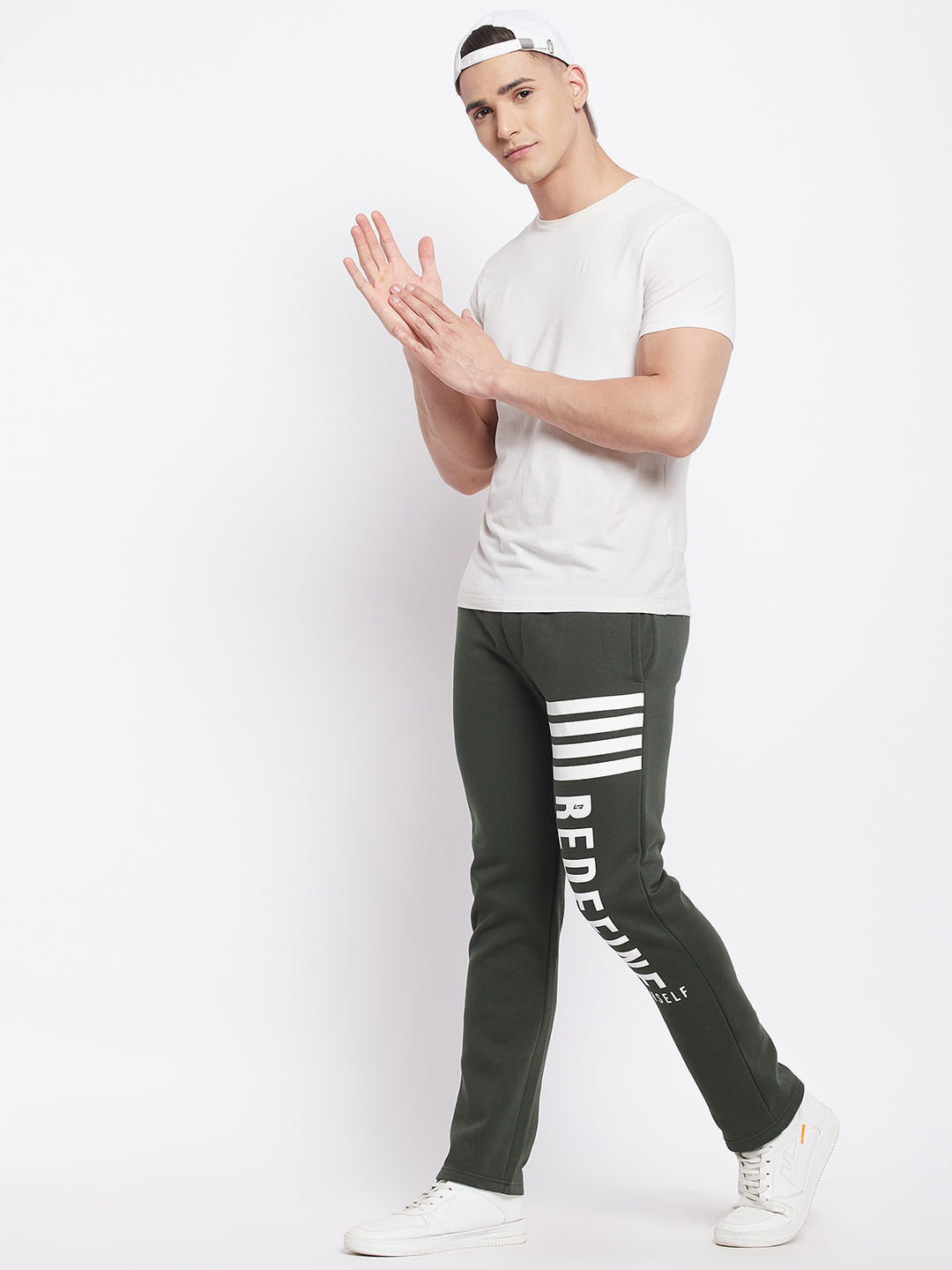 Livfree Mens Typographic Printed Winter lower