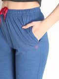 NEVA Women Regular Fit Track pants- Denim Milange