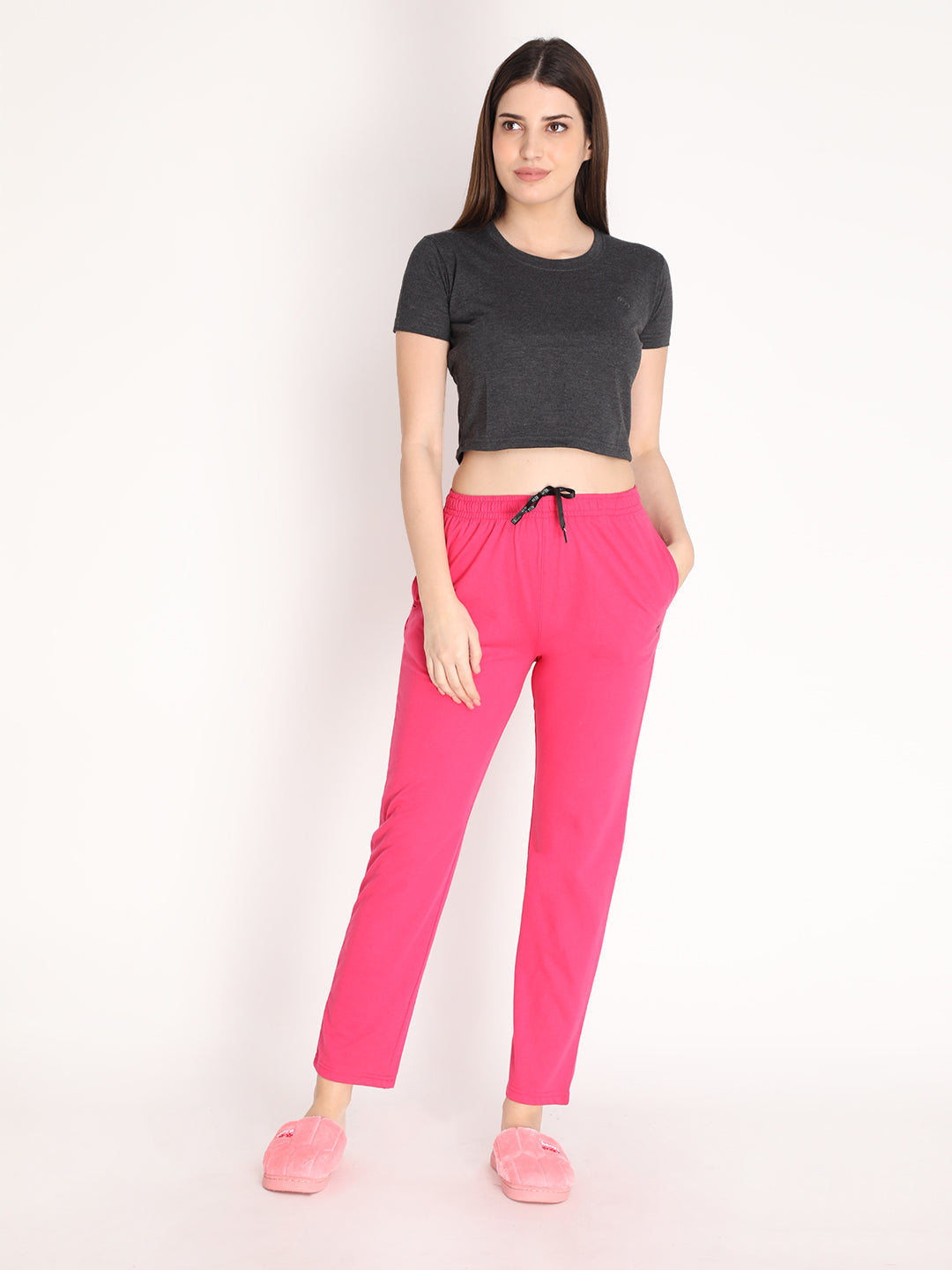 NEVA Women Regular Fit Track pants- Hot Pink