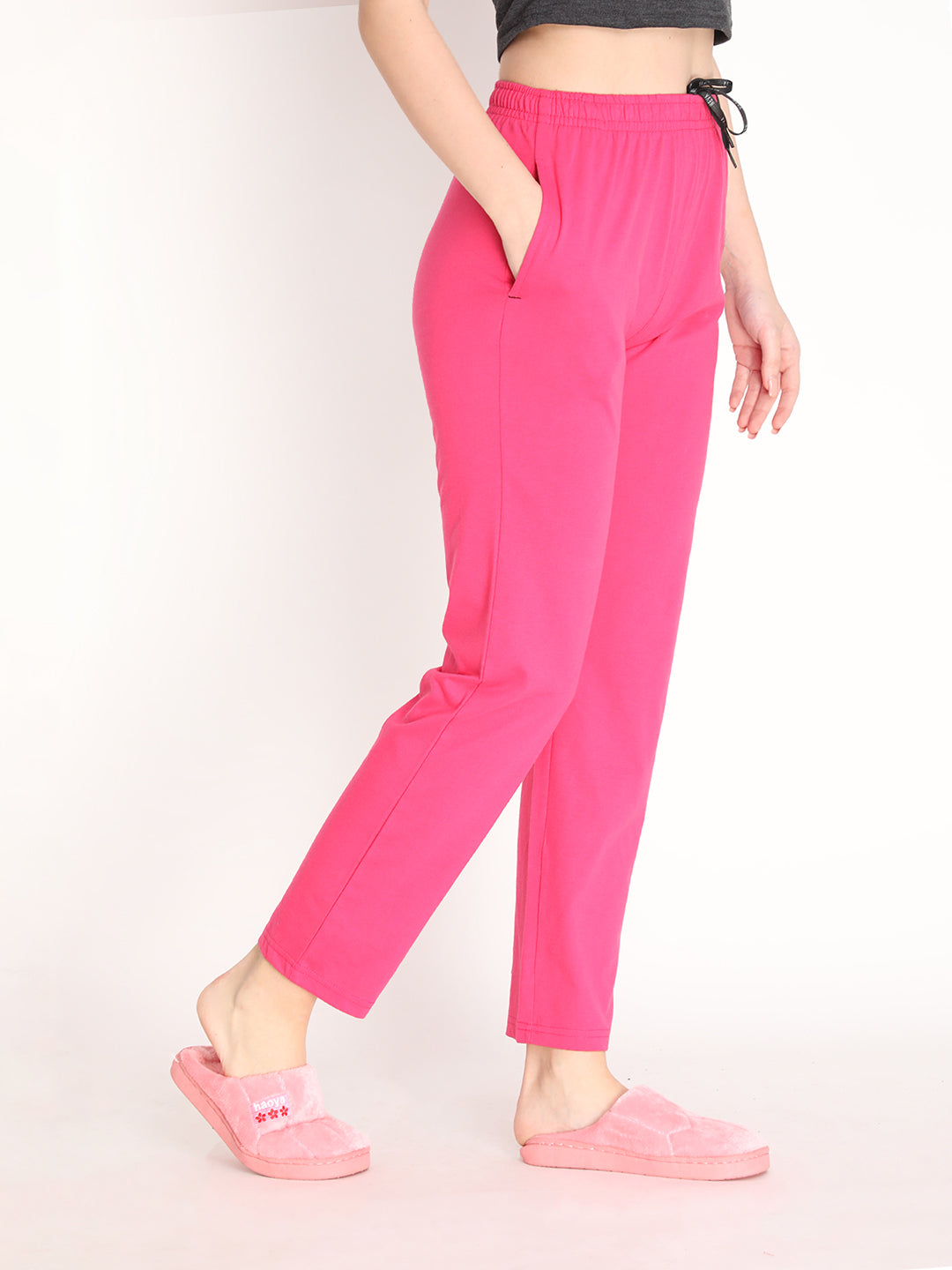 NEVA Women Regular Fit Track pants- Hot Pink
