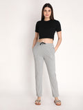 NEVA Women Regular Fit Track pants- Milange Grey