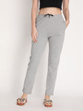 NEVA Women Regular Fit Track pants- Milange Grey