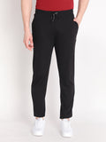 Neva Men's Solid Print Trackpant- Black