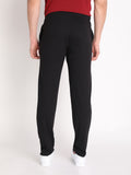 Neva Men's Solid Print Trackpant- Black