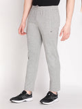 Neva Men's Sweatfree Trackpant with Single Side and back Side Zipped Pocket-Light Grey