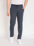 Neva Men's Solid Print Trackpant- Dark Grey