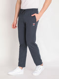 Neva Men's Solid Print Trackpant- Dark Grey