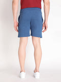 Neva Men's Solid Print Bermuda with side Pocket- Denim Milange