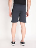 Neva Men's Solid Print Bermuda with side Pocket- Dark Grey