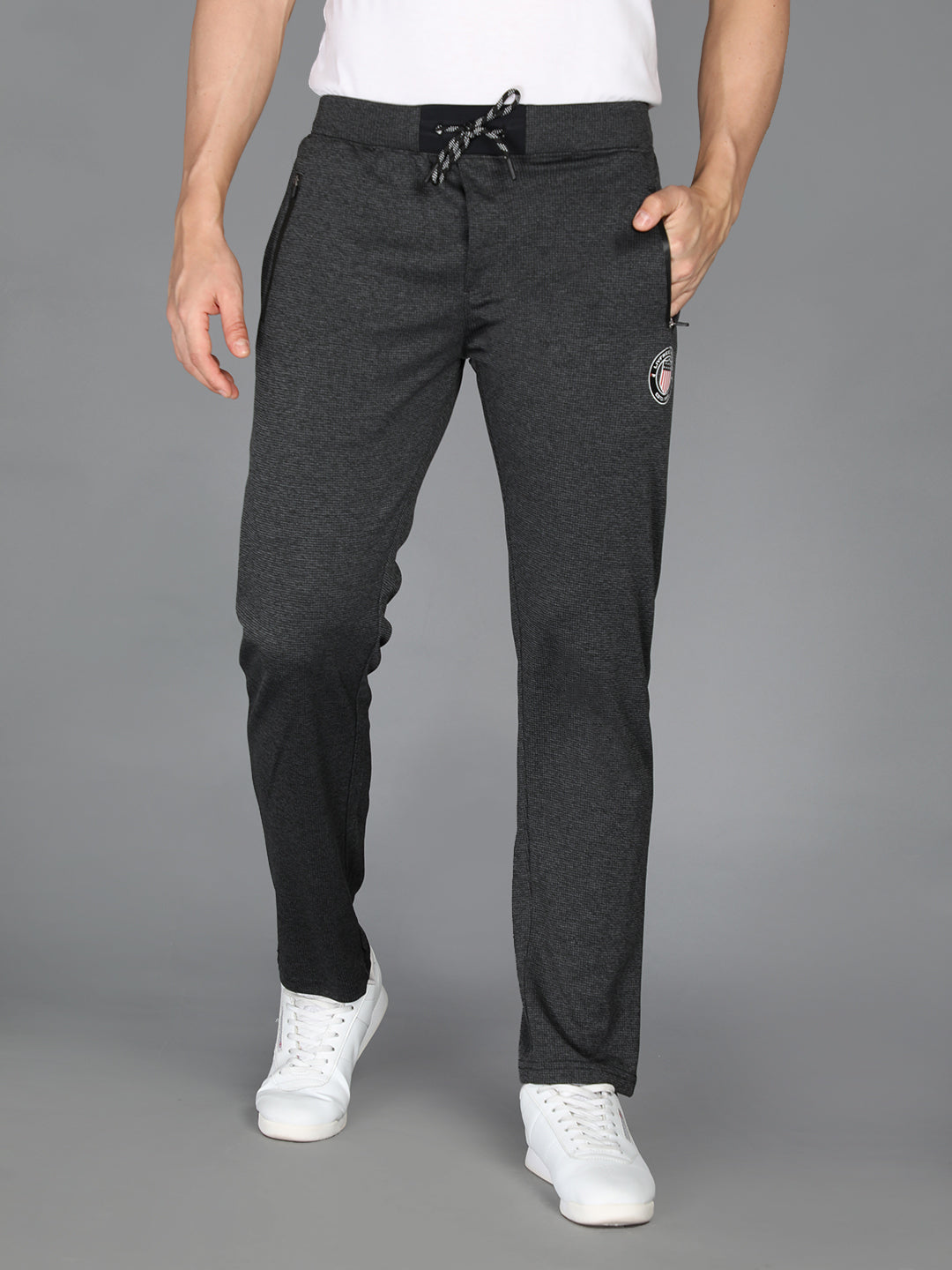 Neva Men's Regular Fit Track Pant-Black