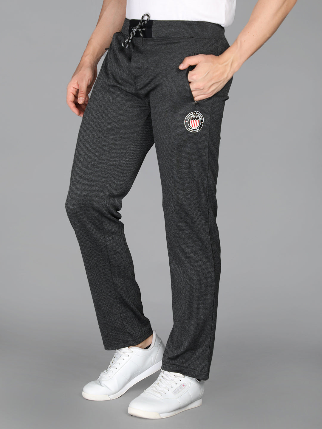 Neva Men's Regular Fit Track Pant-Black
