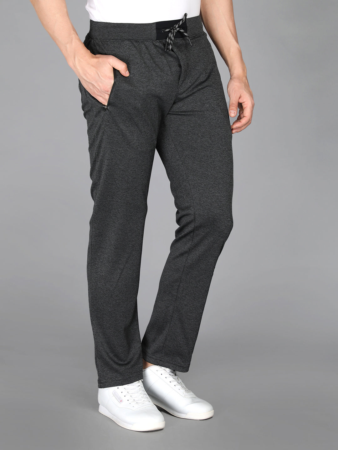 Neva Men's Regular Fit Track Pant-Black