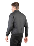 Livfree Gents Full Sleeve T-Neck Solid Regular Fit Jacket- Black