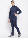 Livfree Mens T-Neck Full Zipper Tracksuit- Denim