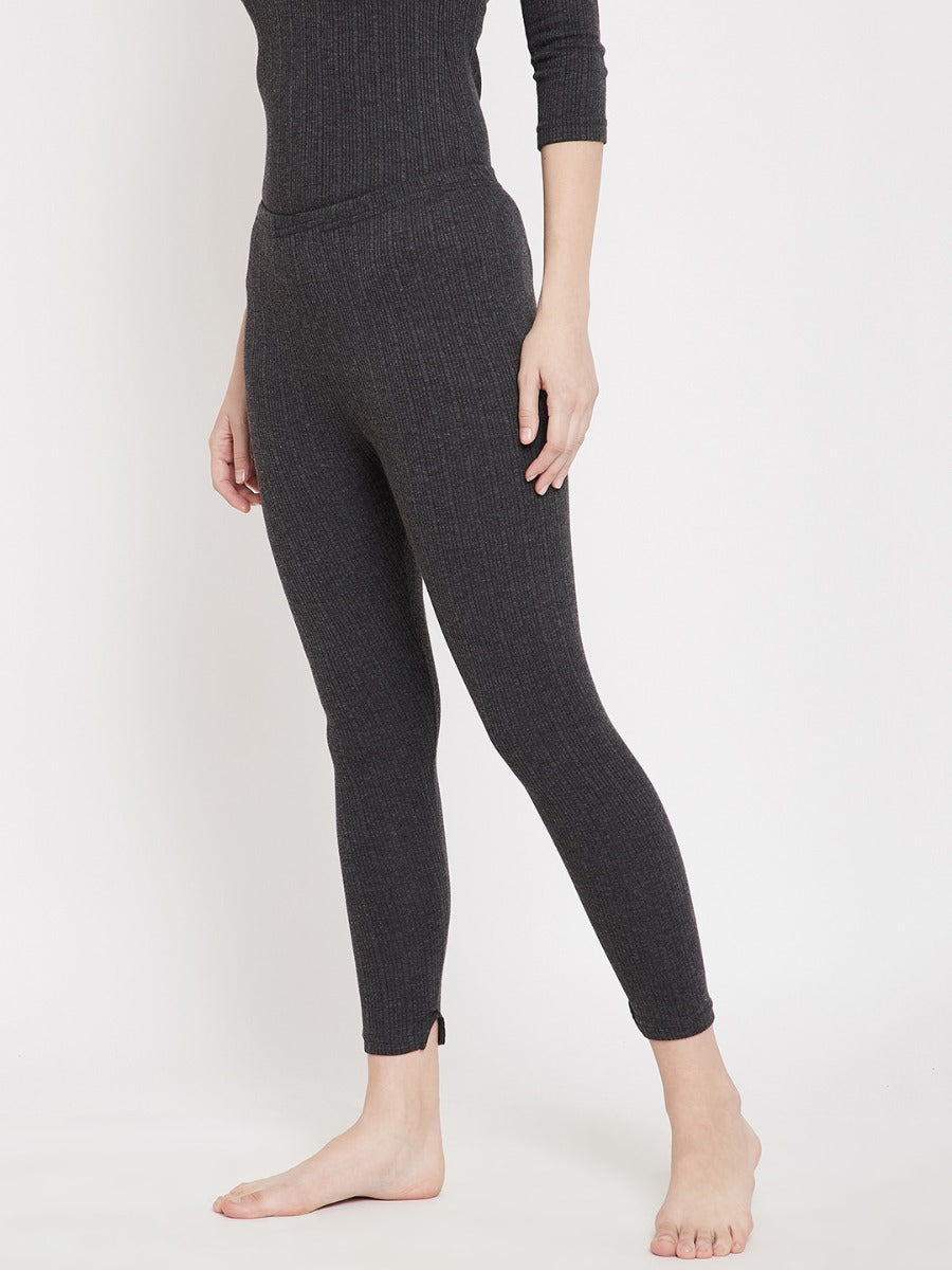 Neva Thermal Lower for Women - Anthra (Mod Quilt)