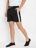 Neva Men's Solid Bermuda Shorts -Black
