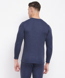 Neva Men Round Neck Full Sleeves Upper- Denim Milange (Glaccia)