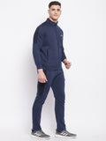 Livfree Mens T-Neck Full Zipper Tracksuit- Denim