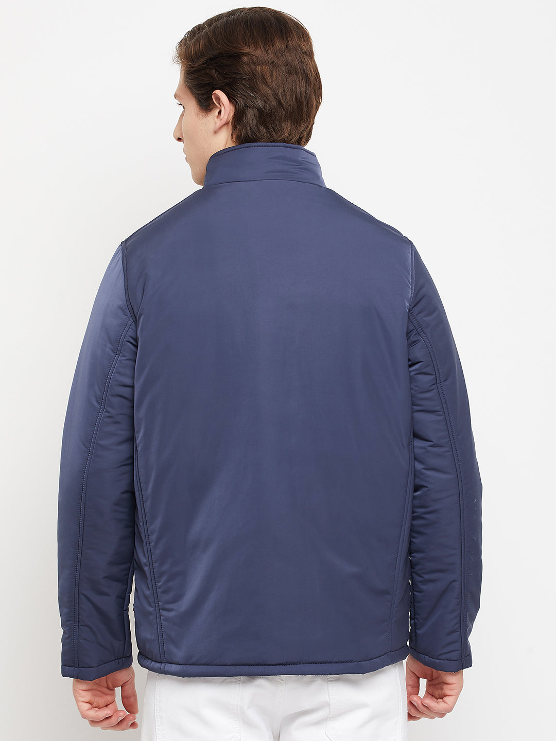 Livfree Mens Reversible Full Sleeve Zipper Jacket- Denim