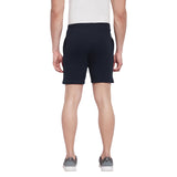 Neva Men Cotton Rich Solid Color Bermuda- Navy