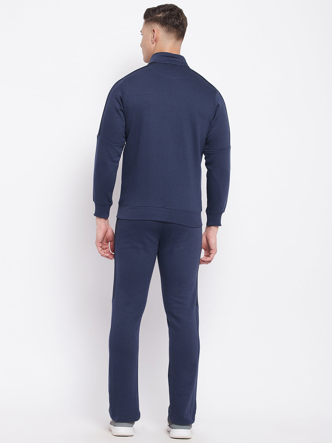 Livfree Mens T-Neck Full Zipper Tracksuit- Denim