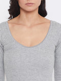 Neva Modal Deep Scoop Neck 3/4th Sleeve Warmer/Thermal Upper for Women