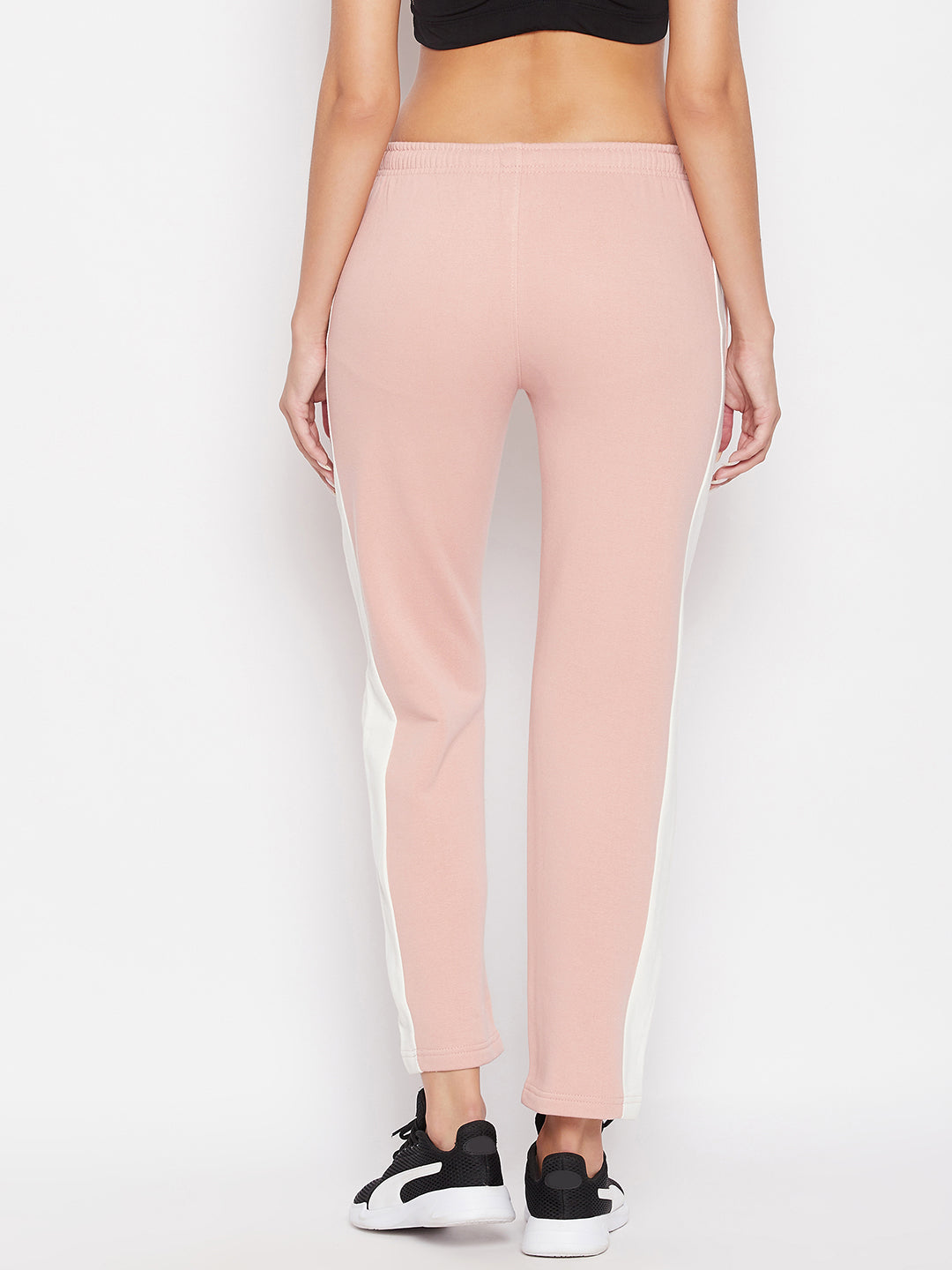 Livfree Women's Color Blocked Trackpant - Dusty Pink