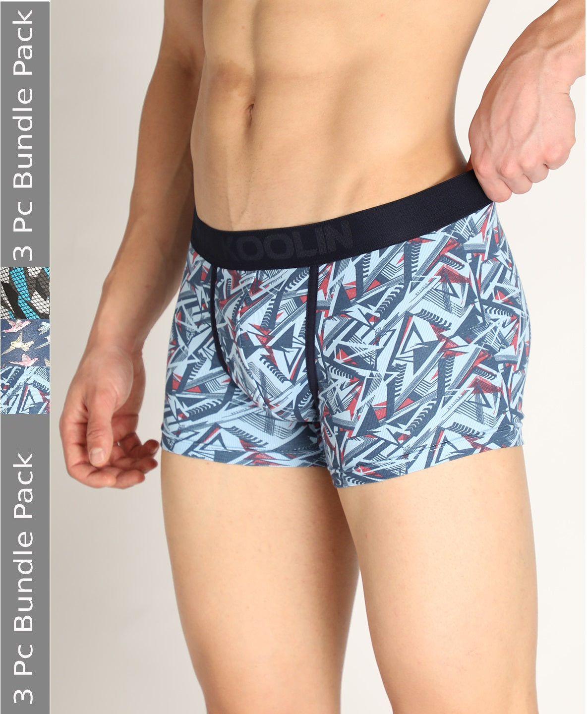 Neva Koolin Printed Men Short Trunk Pack of 3 Neva Clothing India