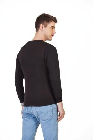 Neva Men Round Neck Full Sleeves Thermal Upper- Black (Glaccia)