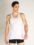 Neva Men's White Round Neck Sleeveless Super Soft Cotton Modal Base Innerwear Upper Banian Vest - Gym Vest for Men- Pack of 4 Pcs
