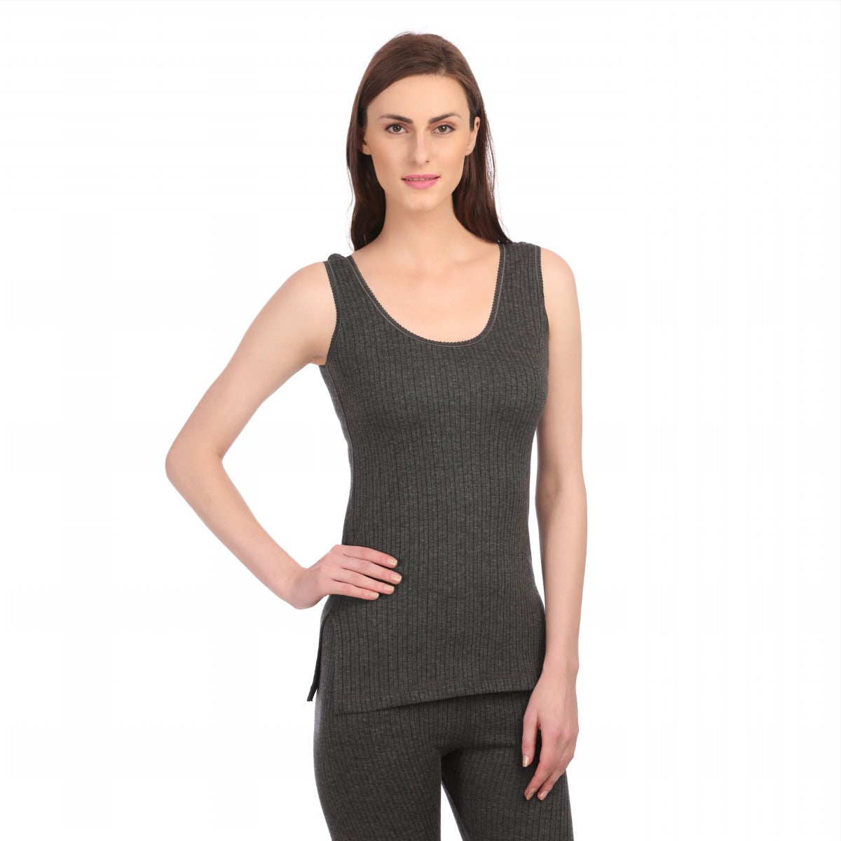 Neva Modal Deep Scoop Neck Sleeveless Warmer/Thermal Upper for Women
